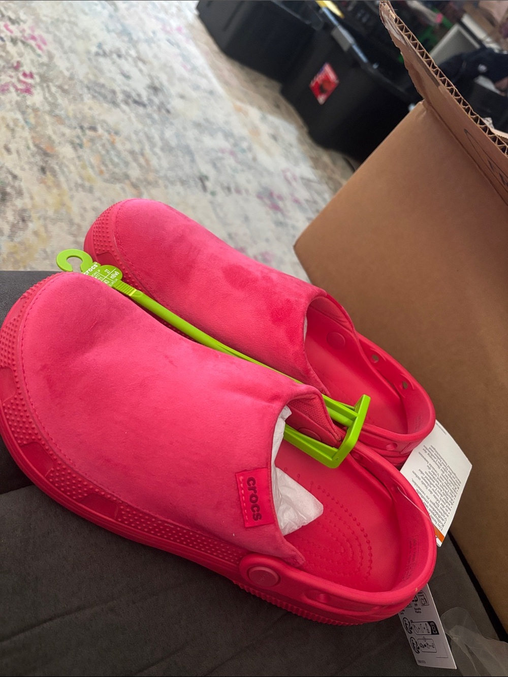 Crocs classic velvet clog size 11 women’s NWT